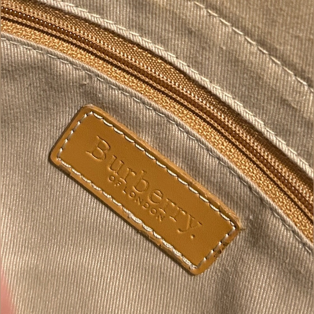 BURBERRY BLUE LABEL Nova Check Plaid Shoulder Bag Canvas Leather Tan Black Red - Picture 16 of 16